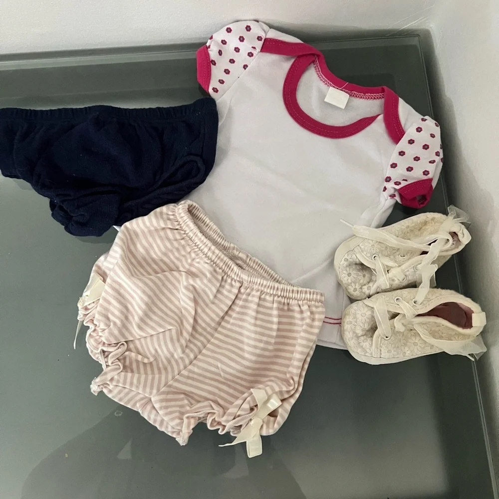 Polka Dot and Striped Baby Outfit Set